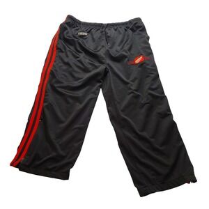 CCM Detroit Red Wings Team Issue Mesh Track Men's Large 34x25 Pants Black Red